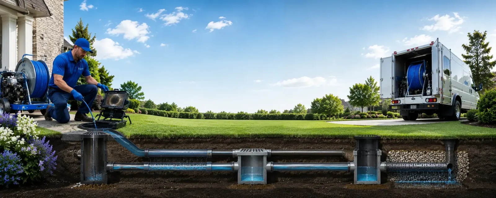 Outdoor drain cleaning information for Pine Grove, CA